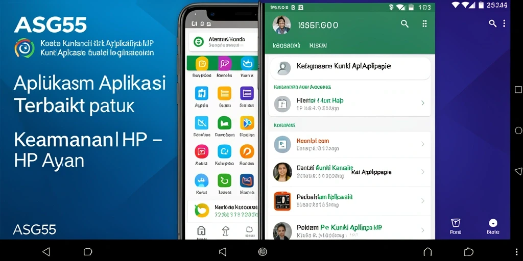 Antarmuka aplikasi Kunci Aplikasi ASG55 yang sederhana dan efektif.