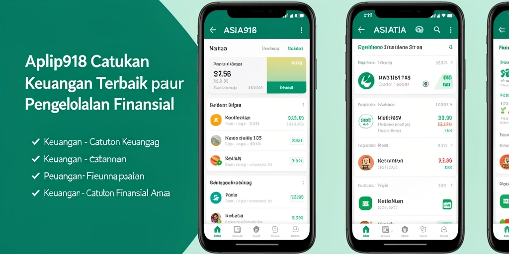 Antarmuka sederhana ASIA918 memudahkan pencatatan keuangan sehari-hari.