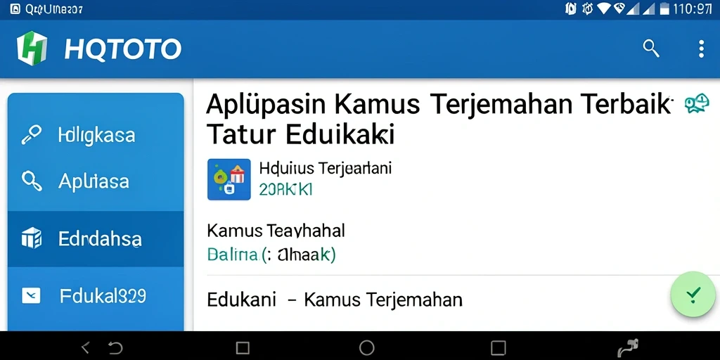 Antarmuka HQTOTO yang simpel dan efisien untuk Kamus Terjemahan.