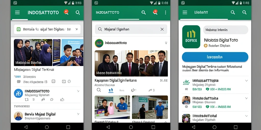 Tampilan antarmuka aplikasi INDOSATTOTO yang modern dan menarik.