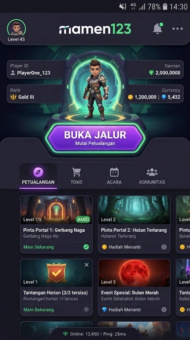 Tampilan link alternatif mamen123