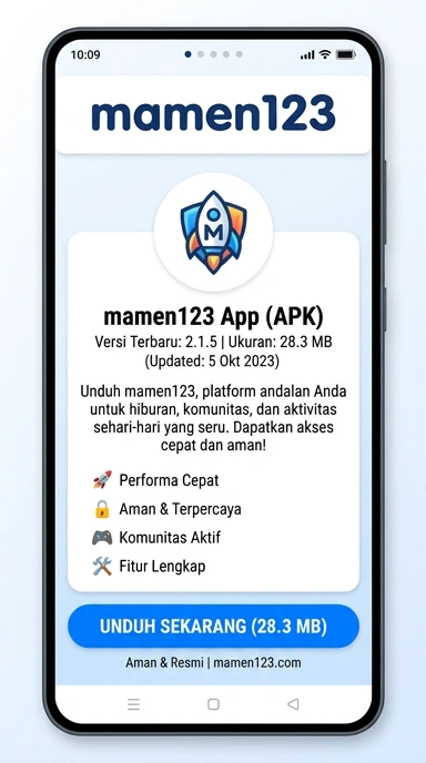 Tampilan halaman APK mamen123